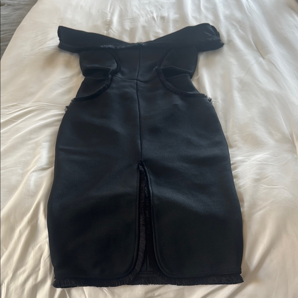 Sexy black bandage dress